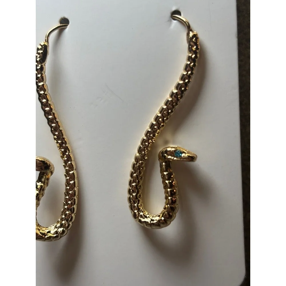 #19. Gold-tone Snake earrings